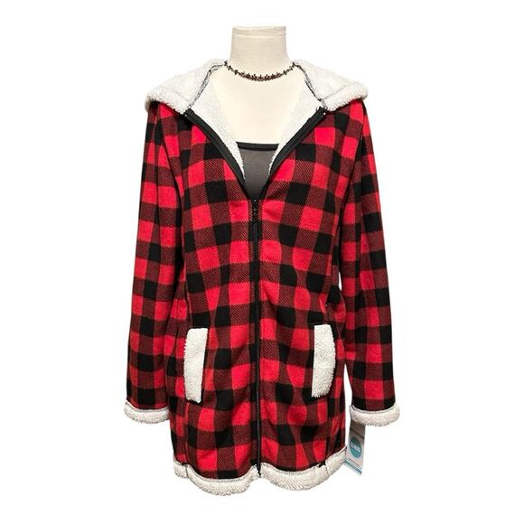 totes Jackets & Blazers - Totes Women’s Buffalo Plaid Serpa Hooded Coat, Size medium